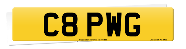 Registration number C8 PWG